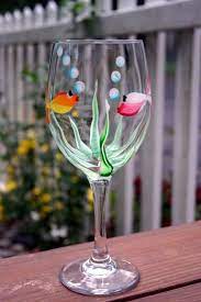 Glass Painting Designs Painted Wine Glass