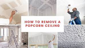 removing a popcorn ceiling diy or hire