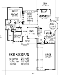 6 Bedroom 2 Story House Plan Bungalow