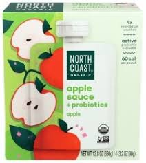 organic apple sauce probiotic pouches