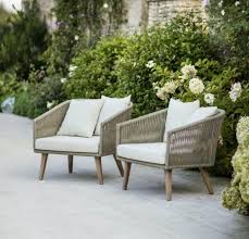 Pair Of Garden Lounge Armchairs In All