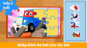 Ghép hình Thành phố Xe - Game trí tuệ cho các bé cho Android - Tải về APK