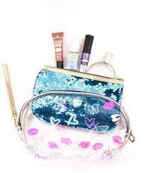 glitter sequins sparkling makeup pouch