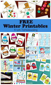 We have 100's of free printable kids worksheets designed to help them learn everything from early math skills like numbers and patterns to things like addition, subtraction, multiplication, division, fractions, angles, money, time and much more. Free Winter Printables For Kids Totschooling Toddler Preschool Kindergarten Educational Printables