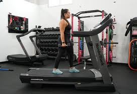 treadmill dumbbell workout garage gym