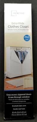 single tier zippered clothes closet