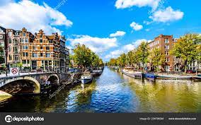 Amsterdam Noord Holland Netherlands Oct 2018 View Prinsengracht Canal  Papiermolensluis – Stock Editorial Photo © harrybeugelink@gmail.com  #234784540
