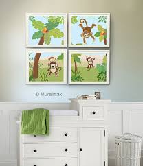 Monkey Jungle Baby Room And Crib Sets
