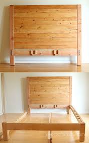 diy bed frame wood headboard 1500