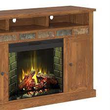Oak Tv Stand With Electric Fireplace