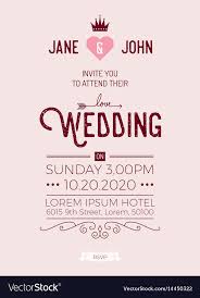 vine wedding invitation card