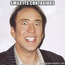 Smile its Contagious - Creepy Smiling Cage | Meme Generator via Relatably.com