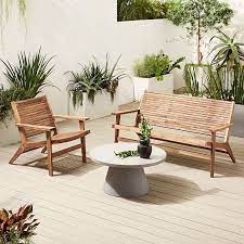 acadia outdoor loveseat lounge chair set