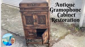 antique gramophone cabinet plus