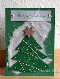 Festive and unique merry christmas cards from leanin' tree feature original holiday card designs and delightful verses. Craft A Christmas Card Christmas Tree With A Touch Of Silver