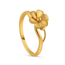 flower design ring in real gold