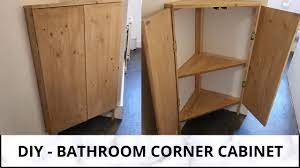diy bathroom corner cabinet you