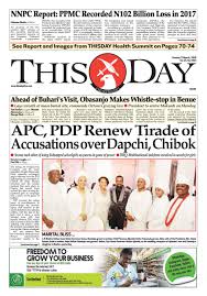 Sunday 11th March 2018 By Thisday Newspapers Ltd Issuu