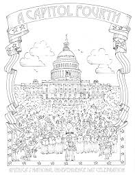Coloring pages are no longer just for children. Fourth Of July Coloring Pages A Capitol Fourth Pbs