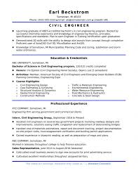 Best Resume Format For Engineers Sample An Entry Level Civil