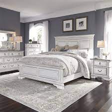 We offer wide selection of bedroom sets, bedroom collections by brand name furniture manufacturers. Liberty Furniture Abbey Park 4pc Panel Bedroom Set In Antique White Est Ship Time Is 8 10 Weeks