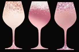 45 Png Pink Glitter Wine Glass Clipart