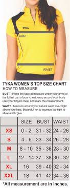 Tyka Size Chart