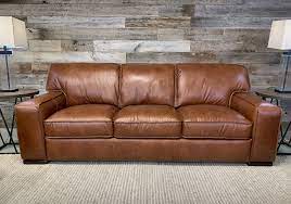 bari chestnut leather sofa lexington