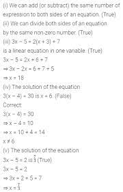 Icse Maths Chapter 9 Linear Equations