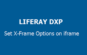 set x frame options in liferay dxp to