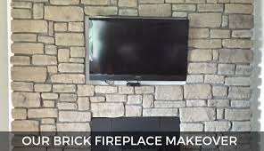 Our Brick Fireplace Makeover