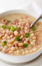 navy bean soup and ham