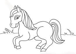 Barbie dressed for the party. Horse Coloring Pages Coloringpagesonly Com