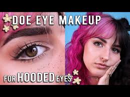 doe eye makeup for hooded eyes