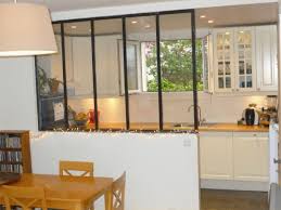 Tout concourt à faire de cette cuisine un espace où. Elegant Cuisine Semi Ouverte Avec Verriere Home Interior Design Design