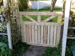diy pallet garden fence gate easy