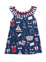 Counting Daisies By Rare Editions Navy Red Nautical Dress 5