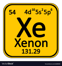 periodic table element xenon icon
