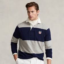 fit polo shield rugby shirt style