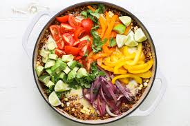 one pan mexican quinoa sunkissed kitchen