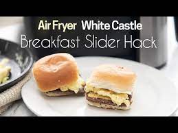 white castle breakfast sliders