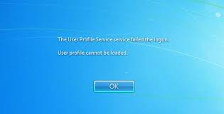 user profile service failed the logon issue