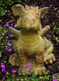 Whimsical Dragon Garden Statues