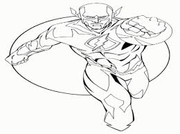 zoom flash coloring pages