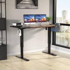 Shop our variety of styles & sizes to find the ideal adjustable desk for your space. 17 Stories Easyzon Electric Standing Desk Height Adjustable Stand Up Desk 55 X 24 Colorblock Table Top Industrial Stand Computer Workstation With Storage Basket Hook Clip For Home Office Wayfair
