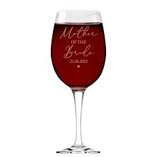 Personalised Classic Wine Glass For Wedding
