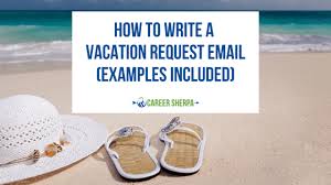 a vacation request email exles