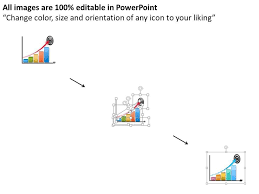 0115 Target Dart With Growth Arrow And Bar Graph Powerpoint