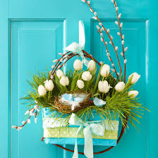 13 diy easter and spring door decorations