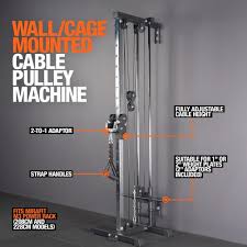 Wall Rack Mounted Cable Pulley Machine